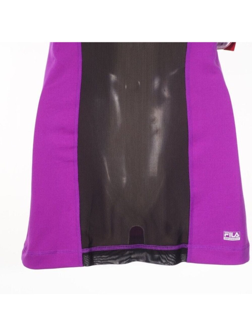 Fila Racerback Womens Size XS Tank Top Mesh Back Purple/Green/Black - Picture 5 of 6